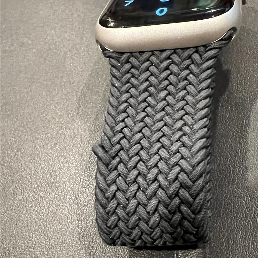 Apple Watch 41mm Series 7 LTE Cellular GPS with Midnight Braided Solo Loop Band